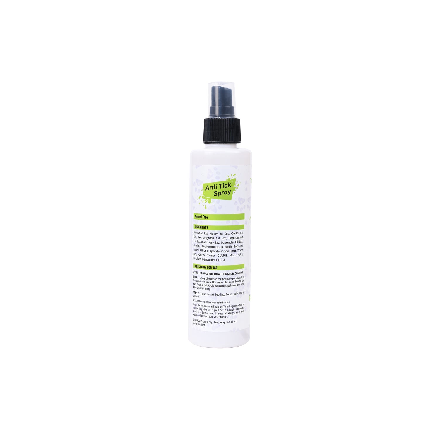 Tails on Trails, Anti-Tick & Flea Body Spray for Dogs, Cats & Puppies | Kills Ticks & Fleas | Relieves Itching, Scratching & Irritation | Daily Use, Chemical-Free for All Breeds, 200 ml