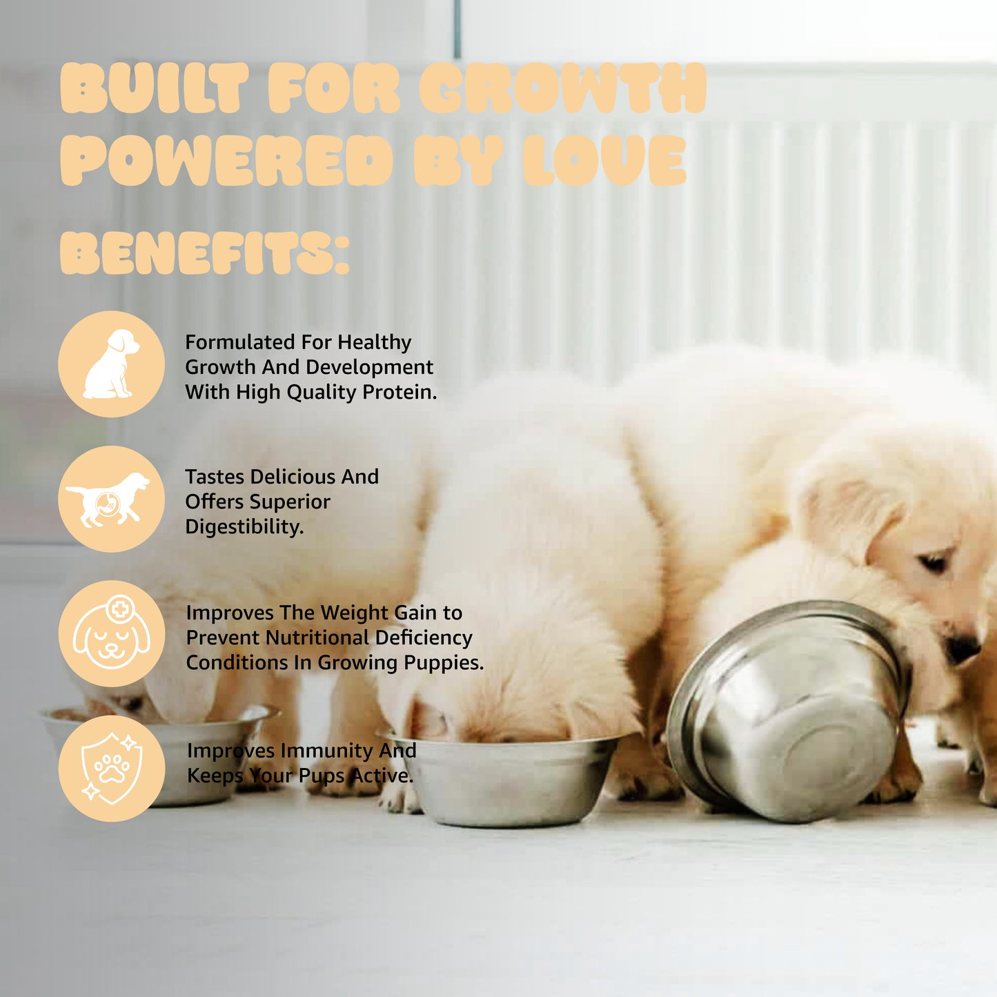 Tails on Trails Puppy Food Pup Booster, Weaning Diet 300g for All Breed | Complete Food for Puppies