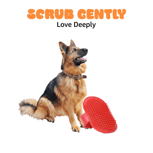 Tails on Trails Palm Gloves for Dogs, Cats, Puppies and Kittens | Grooming Gloves - Dog, Cat Bathing Scrubber Gloves | Pet Massage Gloves for Cats, Dogs, Rabbit and Small Pets