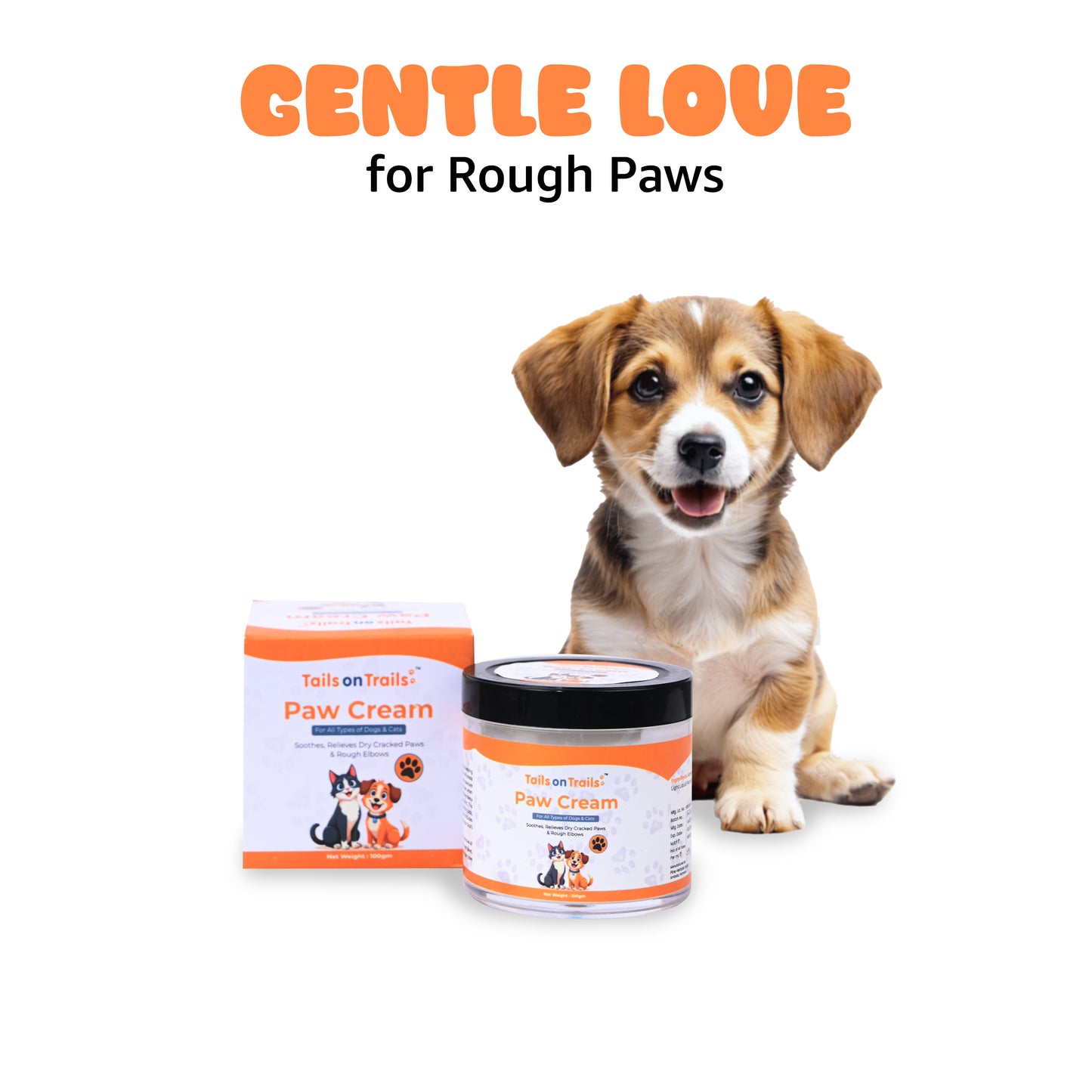 Tails on Trails 5-in-1 Pet Complete Grooming Kit | Antitick Shampoo 200ml + Good Morning Perfume 200ml + Paw Cream 100g + Toothbrush Set + 1 Palm Glove Combo Pack with Natural Ingredients