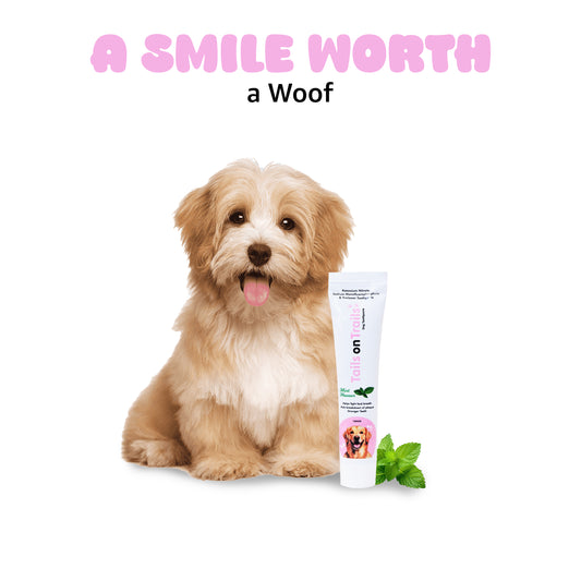 Tails on Trails Dog Toothpaste (100g) Dog Tooth Paste for Fresh Breath & Clean Teeth | Helps Remove Plaque, Tartar and Odor for Daily Oral Care