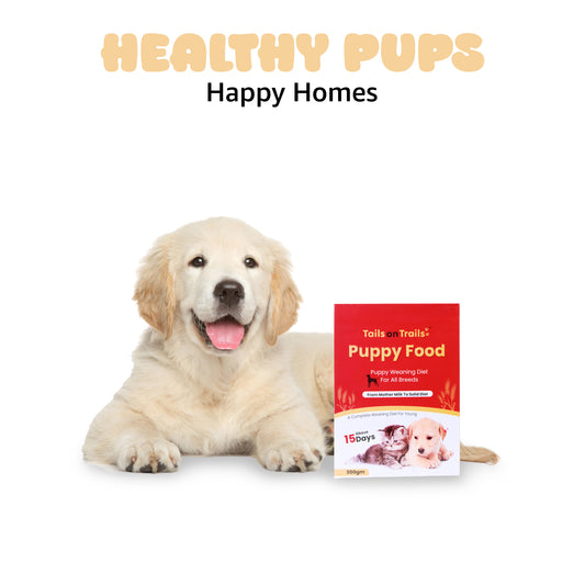 Tails on Trails Puppy Food Pup Booster, Weaning Diet 300g for All Breed | Complete Food for Puppies